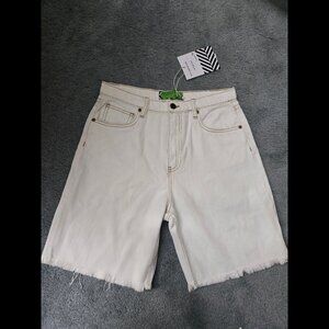 Free People SR Vs. Sandrine Rose The Virgin Label white Bermuda Shorts NWT
